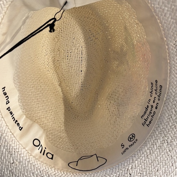 NWT- ONIA hand painted Rosa Panama Orange hat. Perfect in every way !🍊 - Picture 4 of 7